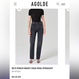 AGOLDE 90s Pinch Waist Sz 27